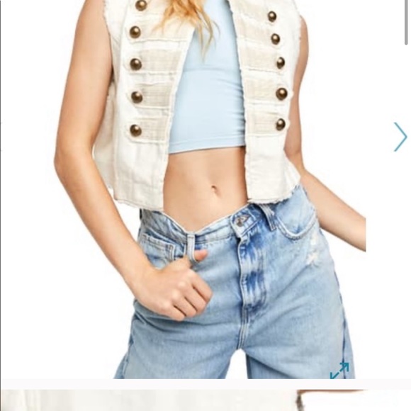 Tops | Free People Charlie Denim Vest 